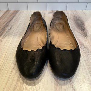 Chloe Scalloped Ballet Flats